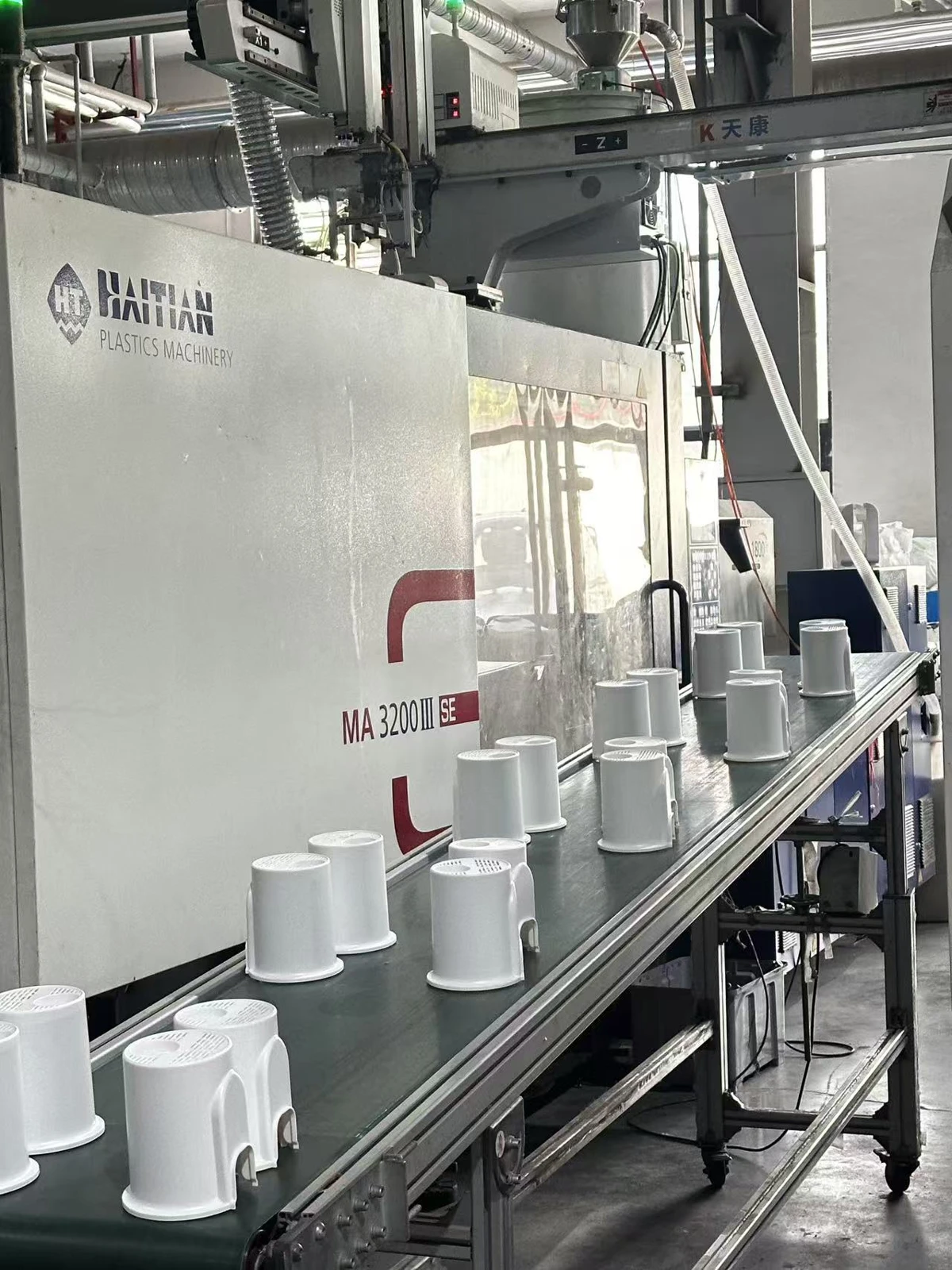 Appliance components on the factory production line